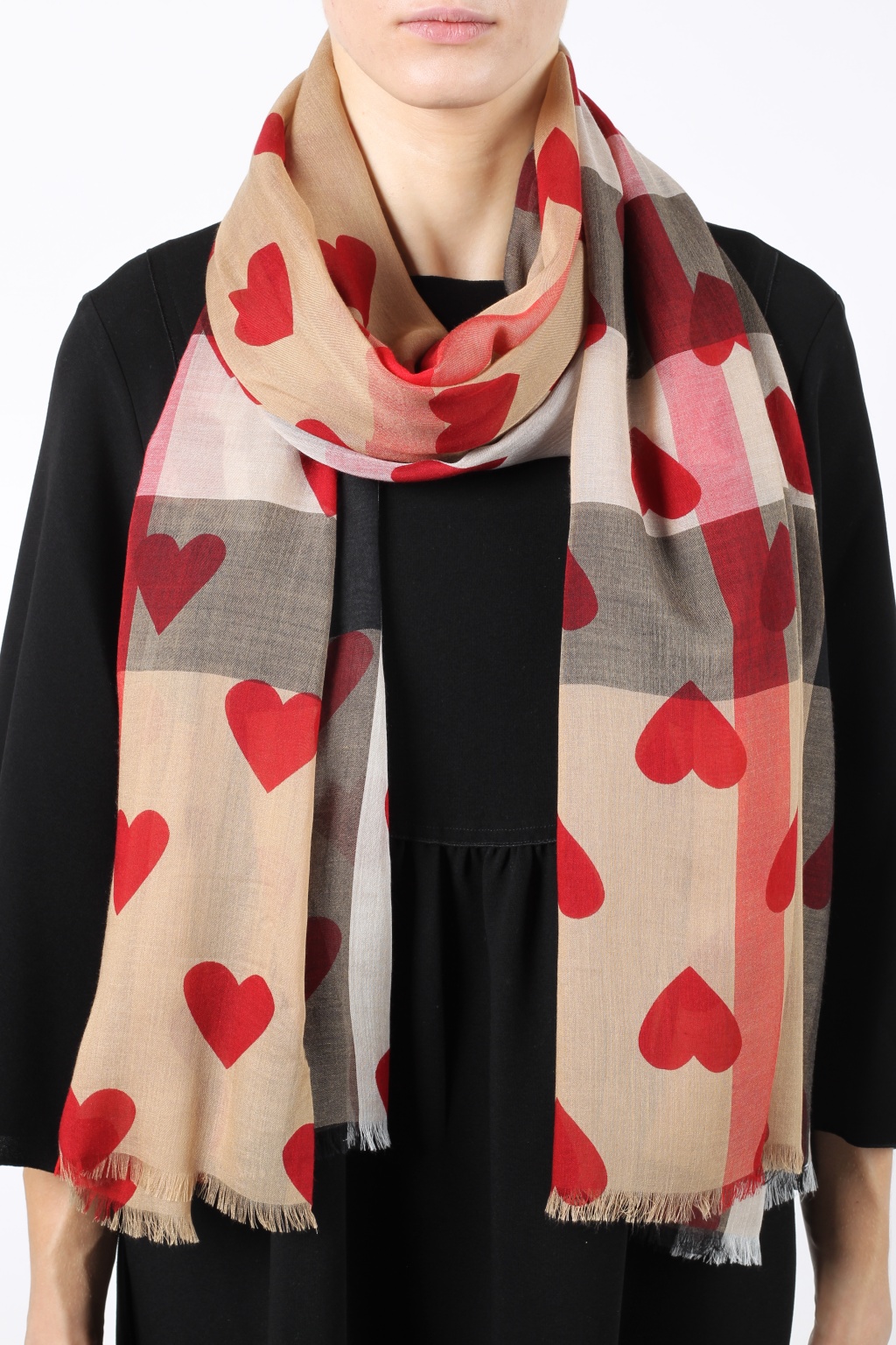 Burberry Heart-printed scarf | Women's Accessories | Vitkac